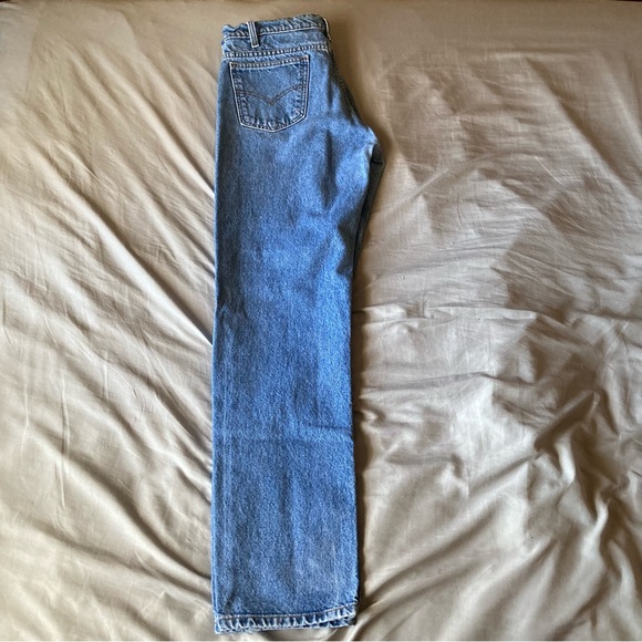 Vintage Orange Tab Levis 505 Jeans Mens 34x32 Blue Straight Leg - Picture 4 of 8